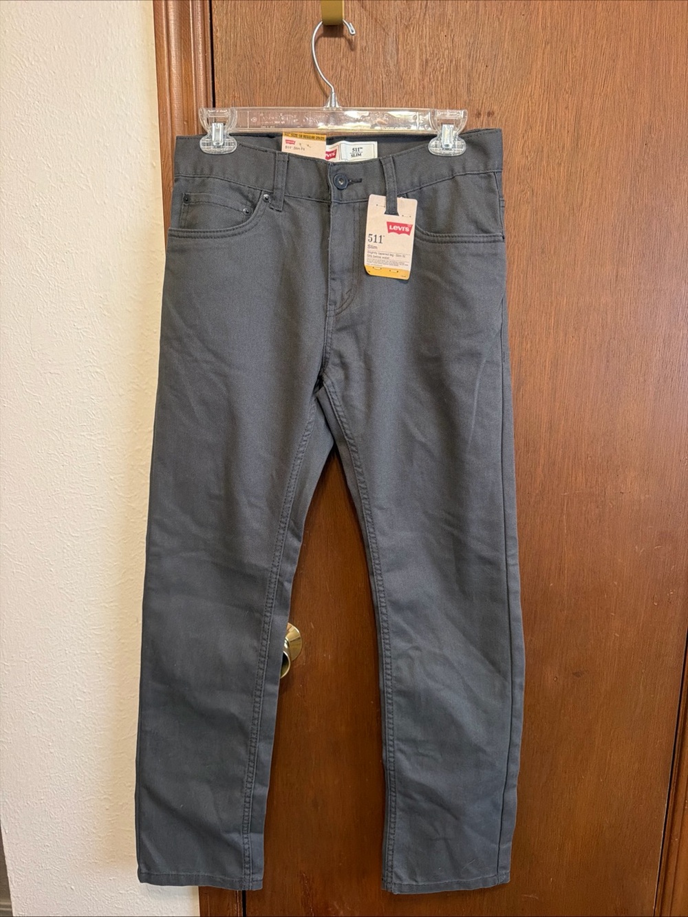 Levi's 511 Slim Straight Men's Jeans - Charcoal Gray 29x29